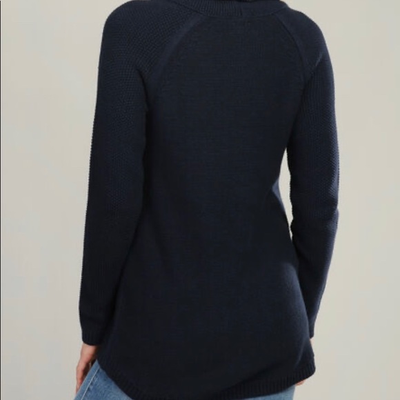 Navy Knit Turtleneck - Picture 3 of 6